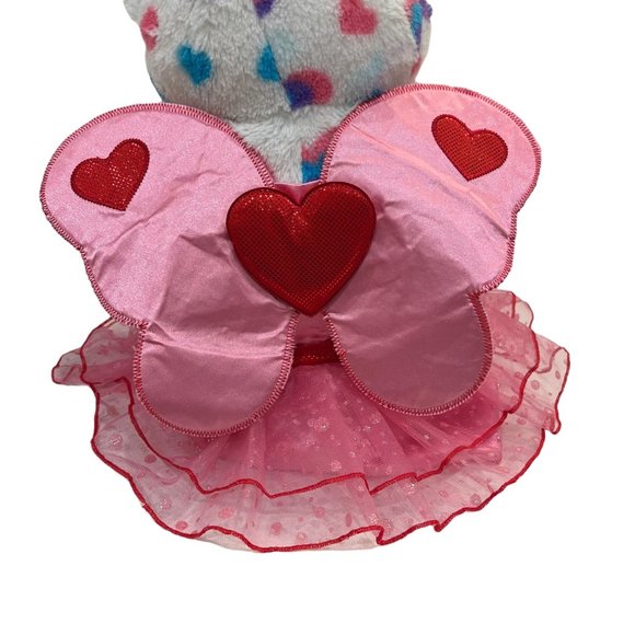 Build A Bear Workshop Pink Love Fairy Valentines Day Butterfly Wings Dress - Picture 2 of 8